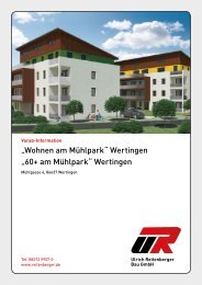 Expose Wertingen MÃ¼hlpark - Ulrich Reitenberger Bau GmbH