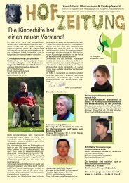 Hofzeitung 2008 als PDF zum Herunterladen - Reiterhof Kinderhilfe ...