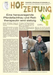 Hofzeitung 2013 als PDF zum Herunterladen - Reiterhof Kinderhilfe ...