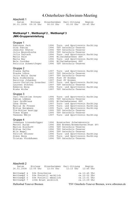 4.Osterholzer-Schwimm-Meeting