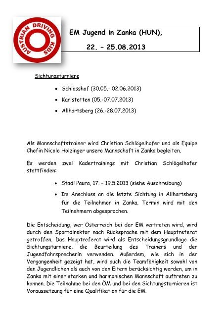 EM Jugend in Zanka (HUN) - reitstall-schloegelhofer.at