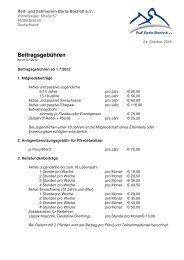 BeitragsgebÃ¼hren - Reit- und Fahrverein Barlo Bocholt eV