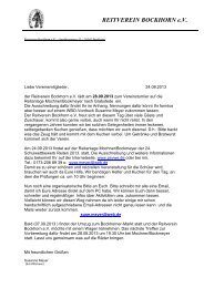 klickt >>>> Ausschreibung Vereinsturnier - Reitverein Bockhorn eV