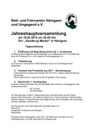 Protokoll JHV 2012.pdf - Reitverein HÃ¤nigsen
