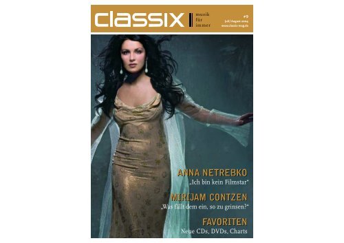 Anna Netrebko Mirijam Contzen Favoriten Classix Mag www yumpu com