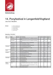 14. Ponyfestival in Lengenfeld/Vogtland