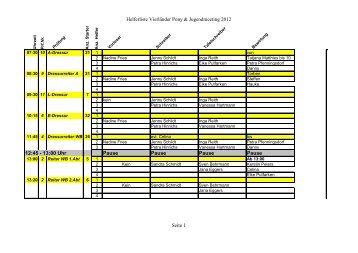 Helferliste VierlÃ¤nder Pony & Jugendmeeting 2012 12:45 - 13 ... - Reit