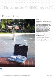 Katalog Lovibond fotometrie.pdf - GHC Invest