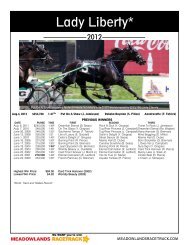 Stakes Races Part 2 - Meadowlands Racetrack