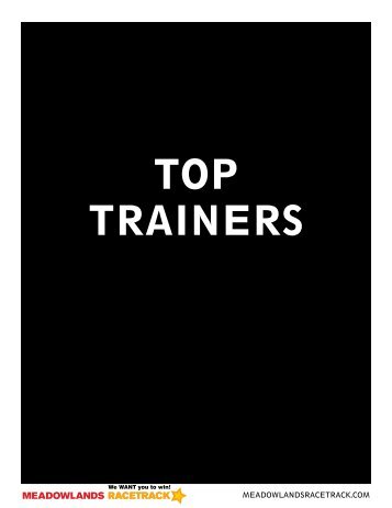 TOP TRAINERS - Meadowlands Racetrack