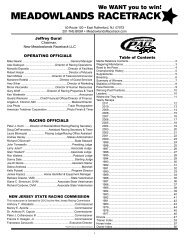 Media Guide - Meadowlands Pace