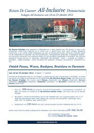 Reizen De Cauwer All-Inclusive Donaucruise