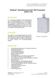 PolyGard® CO Analog Transmitter  - CONTRONIX