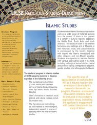 Islamic Studies - Department of Religious Studies