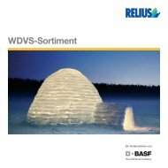 WDVS Lieferprogramm - Relius