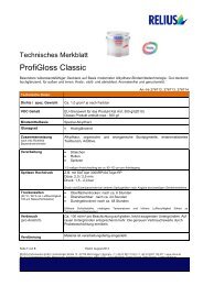 Technische Merkblätter - PROSOL Lacke + Farben GmbH