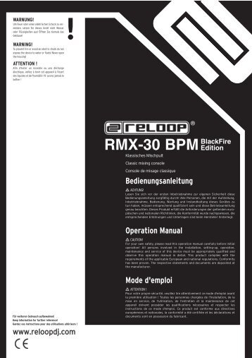 RMX-30 BPMBlackFire - Reloop