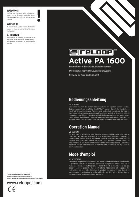 Active PA 1600 - Reloop