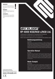RP-4000 M3D/M3D s/M3D Ltd. - Reloop