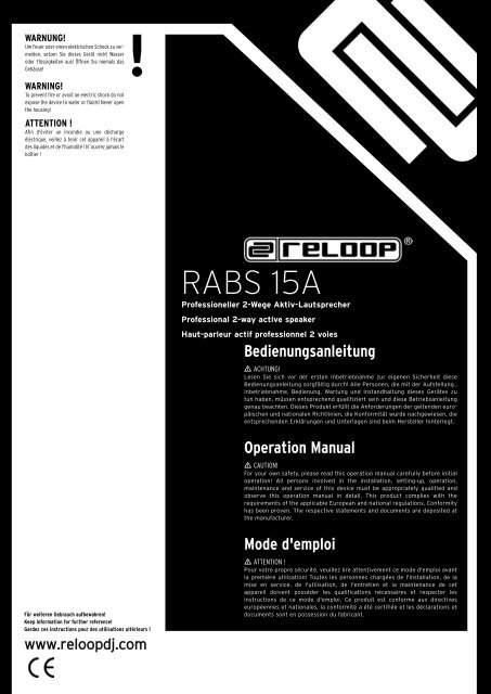 RABS 15A - Reloop