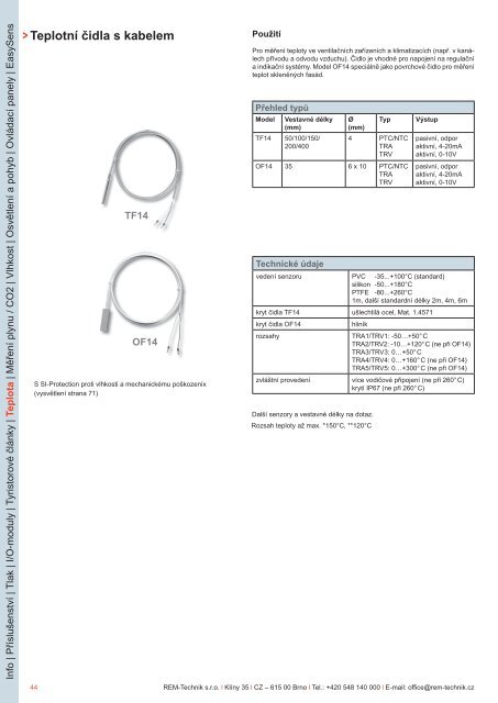 Teplota - REM-Technik sro