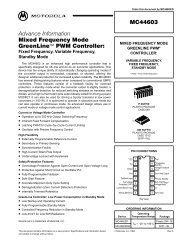 MC44603 Mixed Frequency Mode GreenLine™ PWM Controller: