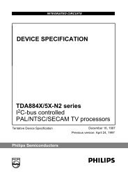 TDA884X/5X-N2 series I C-bus controlled PAL ... - Rem-tv.odessa.ua