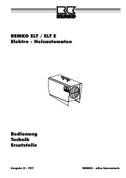 REMKO ELT / ELT E Elektro - Heizautomaten Bedienung Technik ...