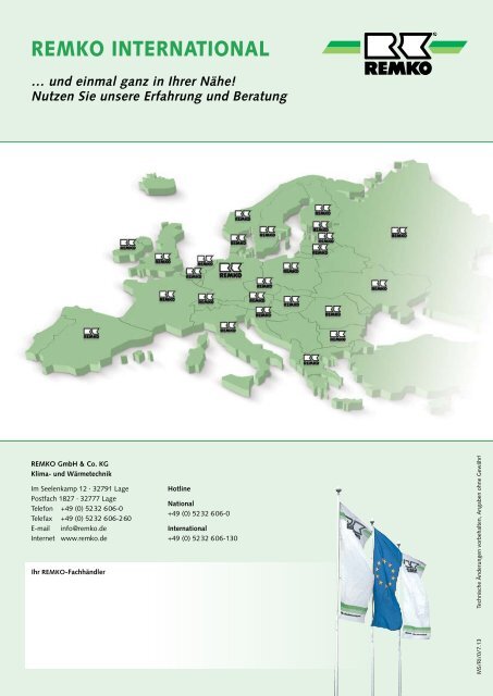REMKO Kaltwasser-Klimasysteme 2014