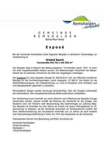 Formular - Gemeinde Remshalden