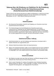 Gutachterausschuss-GebÃ¼hrensatzung - Gemeinde Remshalden