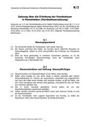 Hundesteuer - Gemeinde Remshalden