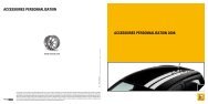 ACCESSOIRES PERSONNALISATION 2008 ... - Renault.be