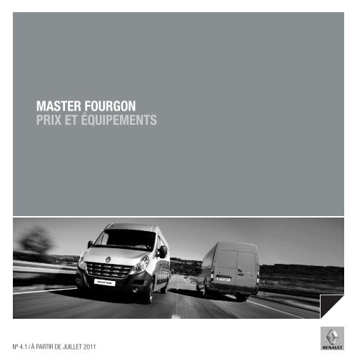 MASTER FOURGON PRIX ET ÃQUIPEMENTS - Renault