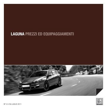 LAGUNA PREZZI ED EQUIPAGGIAMENTI - Renault