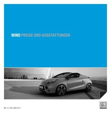 WIND PREISE UND AUSSTATTUNGEN - Renault