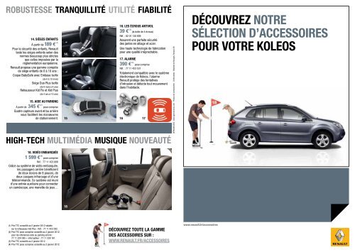 Brochure accessoires - Renault