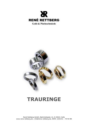 PDF-PROSPEKT Trauringe hier downloaden - RenÃ© Rettberg GmbH