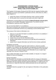 Licensing Board Publication Scheme - Renfrewshire Council