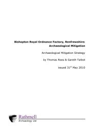 RA10002 Archaeological Mitigation Strategy - Renfrewshire Council