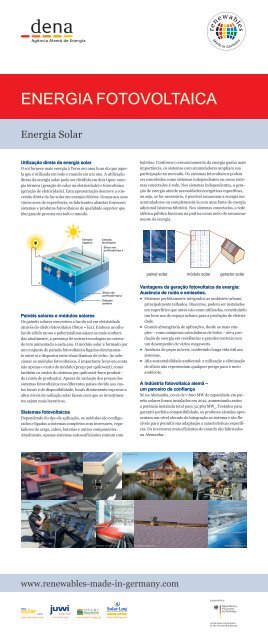 As tecnologias associadas Ã s energias renovÃ¡veis