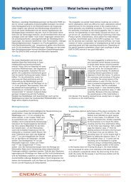 ENEMAC.de Metallbalgkupplung EWM Metal bellows coupling EWM