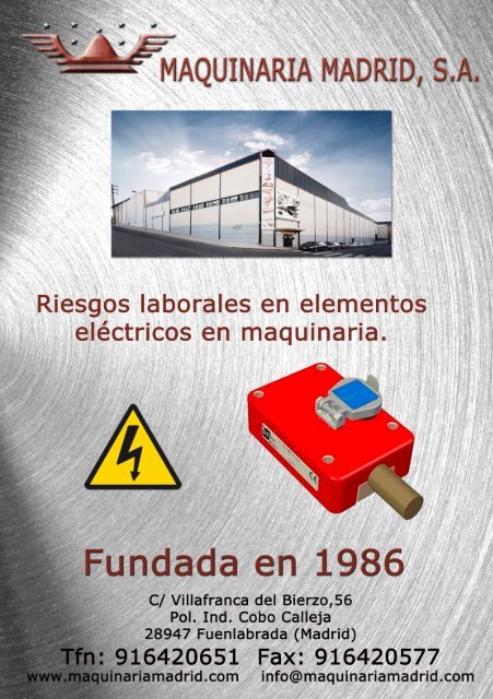 2 CATALOGO RIESGOS LABORALES ELECTRICOS
