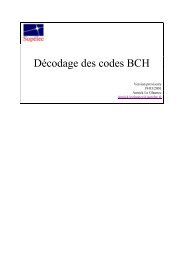 DÃ©codage des codes BCH - SupÃ©lec