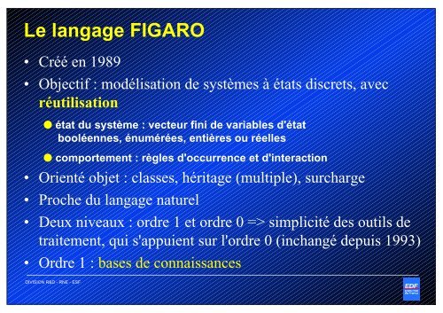 Le langage FIGARO