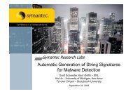 Automatic Generation of String Signatures for Malware Detection