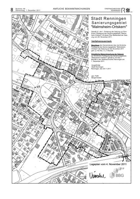 Donnerstag, 1. Dezember 2011 Woche 48 - Stadt Renningen