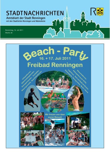 Ausgabe Nr. 28 vom 14.07.2011 - Stadt Renningen