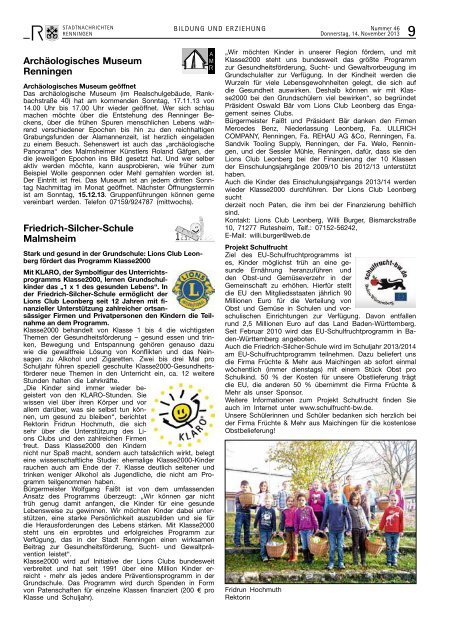 Ausgabe Nr. 46 - Stadt Renningen