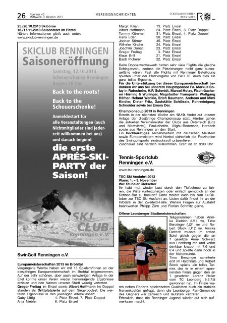 Ausgabe Nr. 40 - Stadt Renningen